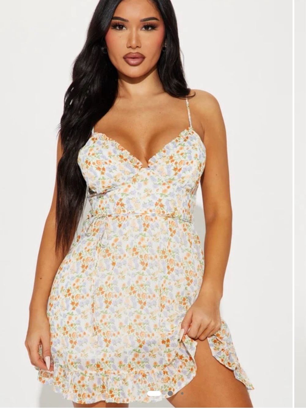 Fashion Nova Floral Mini Cottagecore Day Dress
